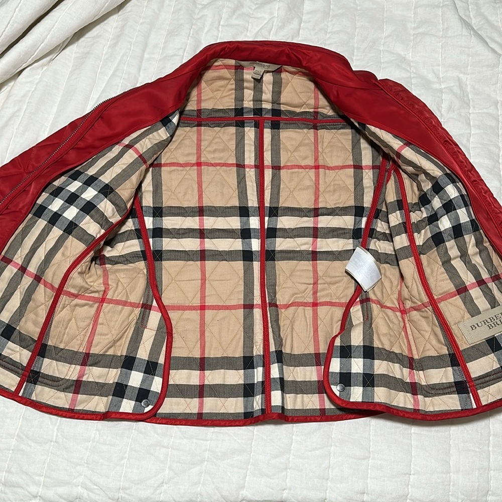 Burberry Red Jacket! Lightly Used - image 2